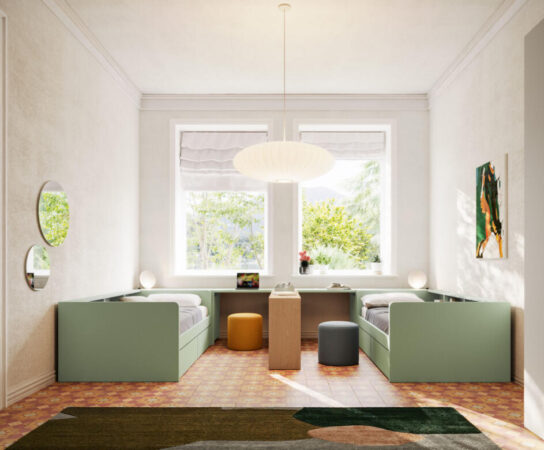 Cameretta con letto a terra Evo 2