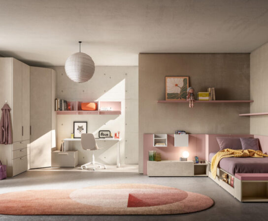 Cameretta con letto a terra Evo 7