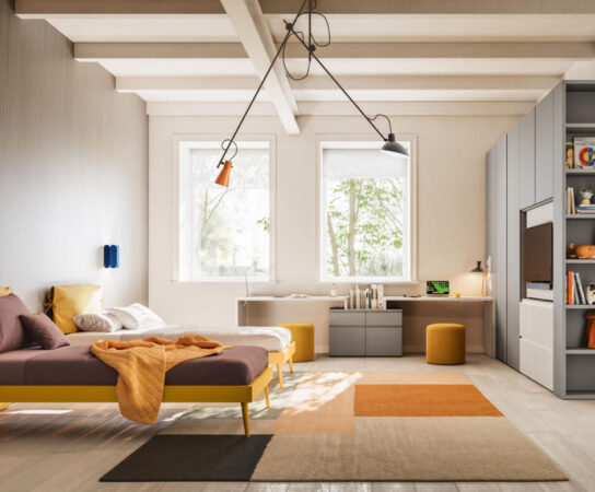 Cameretta con letto a terra Evo 8